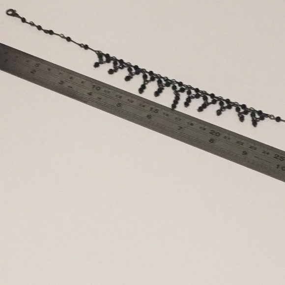 VINTAGE CHOKER STYLE NECKLACE | black adjustable - Picture 7 of 10